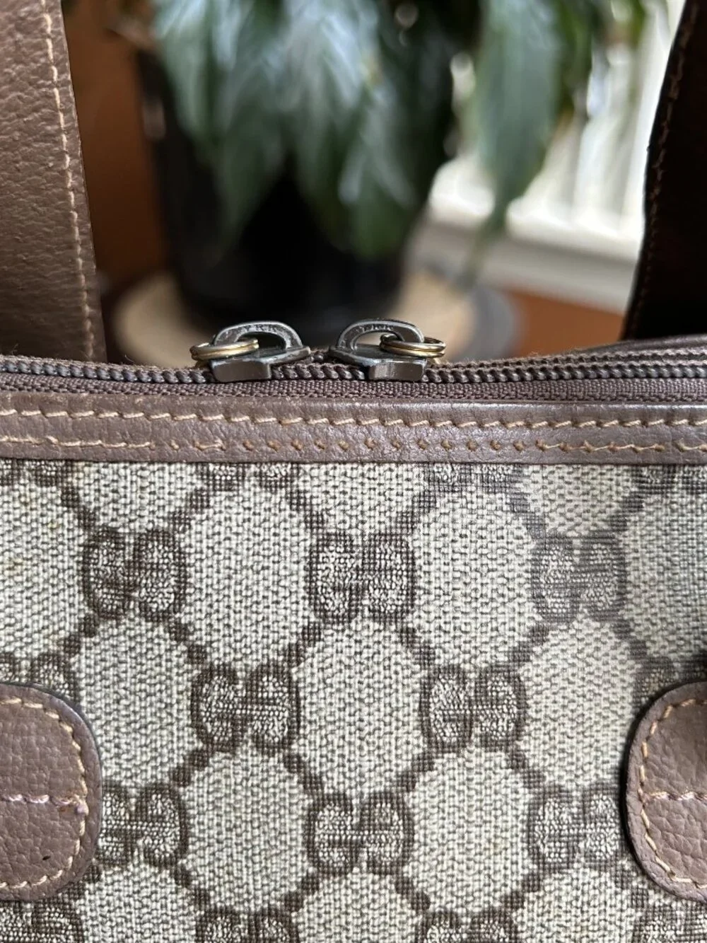 GUCCI GG Dome Satchel Bag, Taupe